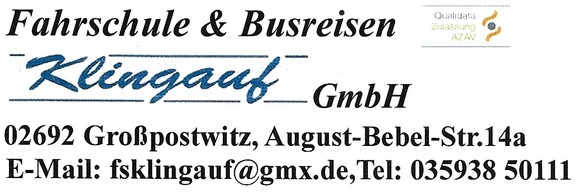 Fahrschule & Busreisen Klingauf GmbH Logo